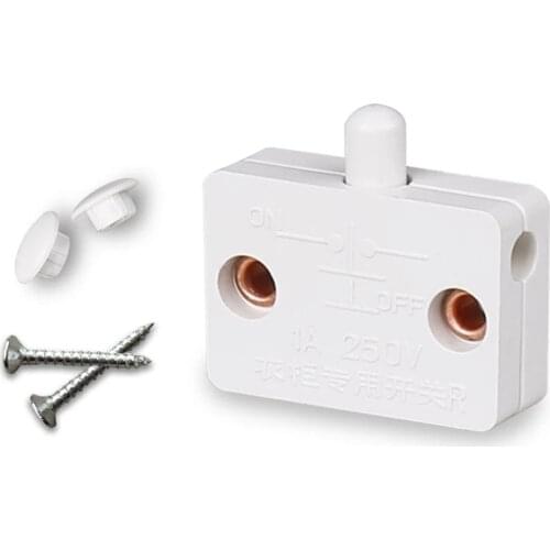Closet Cabinet Light Switch Automatic Reset Switch Household Cabinet Door Control Switch Wardrobe Light Switch
