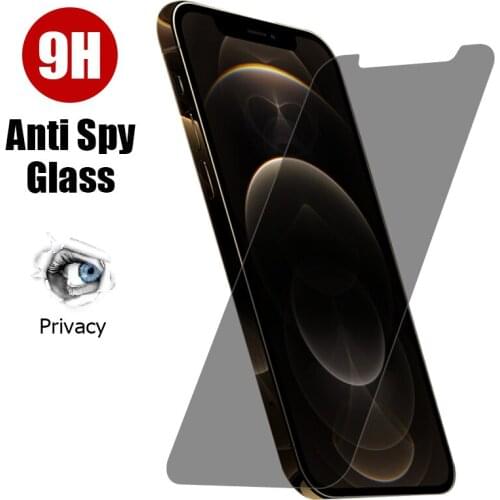 Anti Spy Screen Glass For iPhone 12 Pro 12 Pro Max 12 Mini 11 Pro Privacy Screen Protector For iPhone XR Xs Max 8 Plus 7 Plus 6s