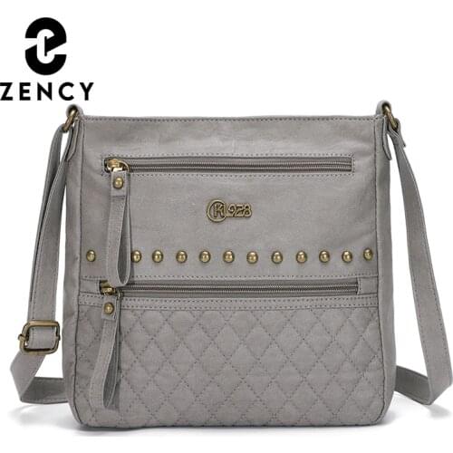 Zency Soft Artificial Leather Handbag Fashion Elegant Flap Women Shoulder Bag Daily Casual Female Crossbody Bag High Quality