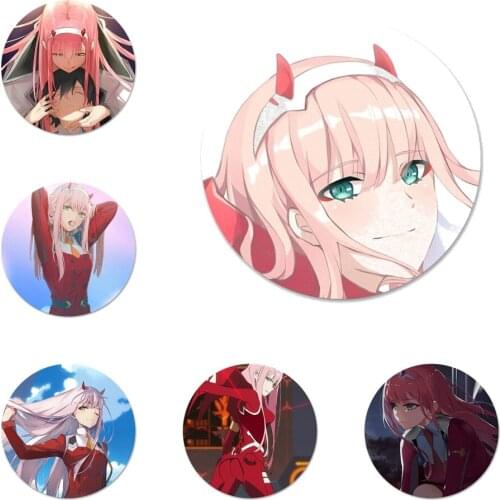 58mm zero two digital art Icons Pins Badge Decoration Brooches Metal Badges For Backpack Decoration