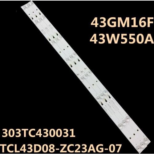 1set=3pieces for 43GM16F led backlight TCL43D08-ZC23AG-07 303TC430031
