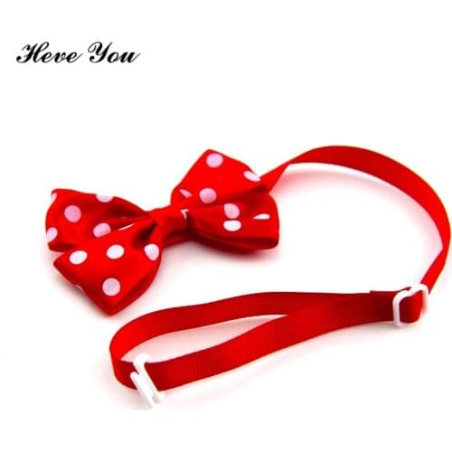 Heve You 1PCS Pet Accessories Ribbons Bow Cat Collar Dog Collars Bowknot Festival Cats Bow Tie Cat Supplies 2 Colors Pets Leader