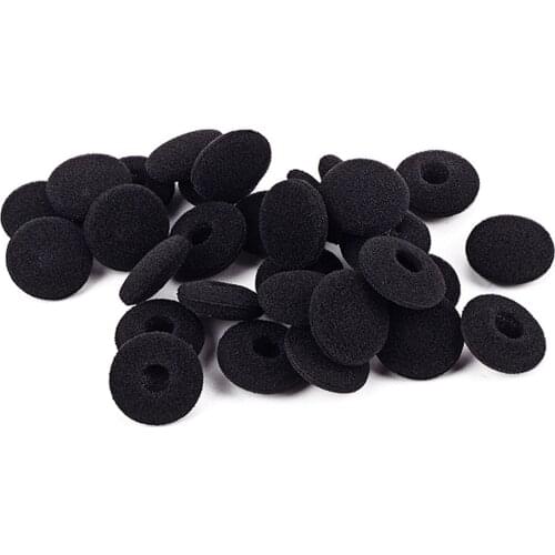 30PCS Foam Earpads Ear Phone Cushion Cover Compatible with 18mm Headphone Earbuds Protective Covers Replacement