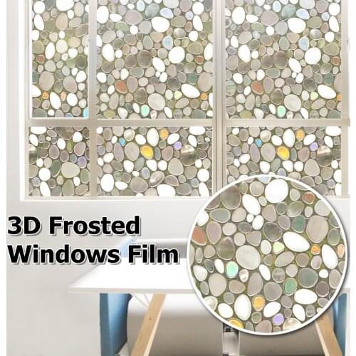 3D Electrostatic Window Film Sticker Static Decorative Privacy Frosted Stained Glass Home Decor