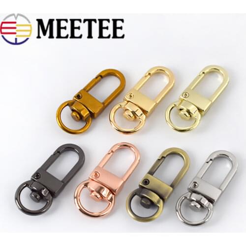 4/10/20pcs Meetee Metal Buckles Handbag Strap Lobster Carbiner Swivel Snap Hook Chain Clasp DIY Bags Hardware Sewing Accessories