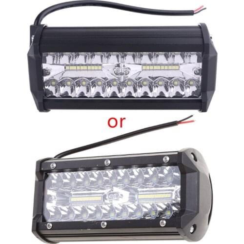 7" 400W LED Work Light Long Bar Flood Spot Beam Waterproof Offroad 4WD Drive