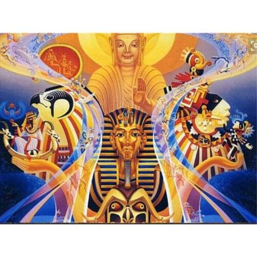 5D DIY Diamond Painting Egyptian Portrait Diamond Embroidery Cross Stitch Kit Religious Art Mosaic Needlework Home Decor Gift