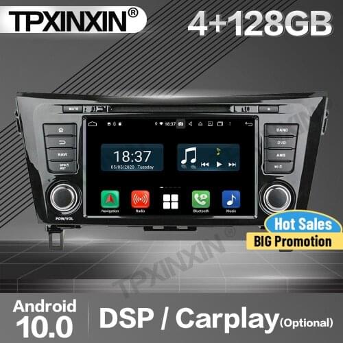 128G Carplay Car Radio 2 Din Stereo Receiver Android For Nissan X-Trail 2014 IPS GPS Navigation Player Audio Recorder Head Unit