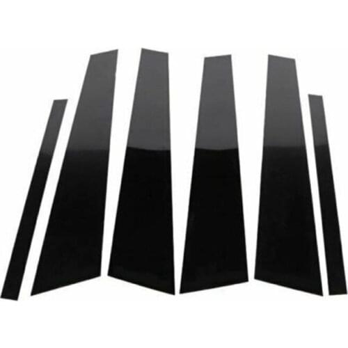 Car Window Center Pillar Sticker Auto External Decoration Trim Film Anti-Scratch For BMW 5 Series F10 2011-2017 Car Door Pillar