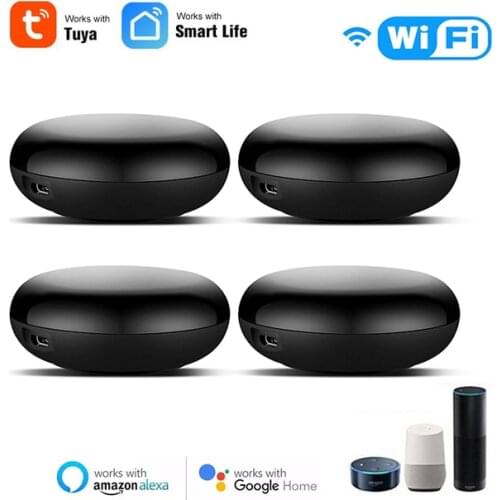 Tuya Smart Home Wireless WiFi-IR Remote Controller With Alexa Google Home Smart Life APP Control For Air Conditioner TV Fans