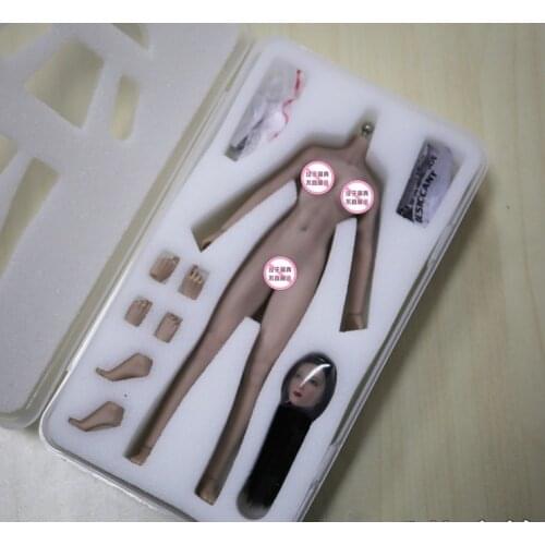 Dropshipping 1/12 Sexy Female Seamless Body with Head Sculpt Suntan Skin TBLeague PHMB2018-T01 6" Action Figure Doll