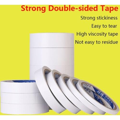 Double-Sided Tape White Super Strong Double Sided Adhesive Tape Ultra-thin Tape Office Stationery Decoration Two-sided Tape