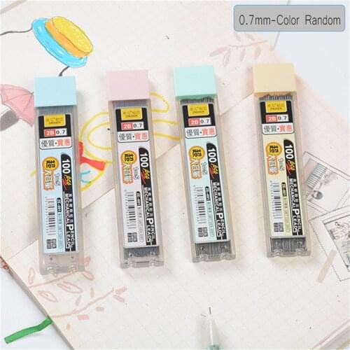 100Pcs 05/07mm Mechanical Pencil Refill Durable Automatic Pencil Refill Student Writing Drawing Supplies