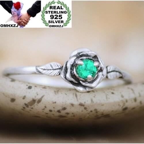 OMHXZJ Wholesale European Fashion Woman Girl Party Wedding Gift Rose 7 Colors AAA Zircon Taiyin Ring RR334