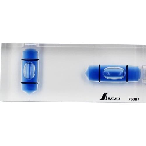 SHINWA High Transparent High Precision Professional measuring level Ruler Mini Spirit Level Bubble Pocket Levels 75x30x15mm