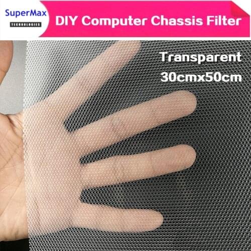 Transparent DIY wide30CM Computer Mesh PVC PC Case Fan Cooler Dust Filter Case Dustproof Cover Chassis dust cover 0.5 meter/lots