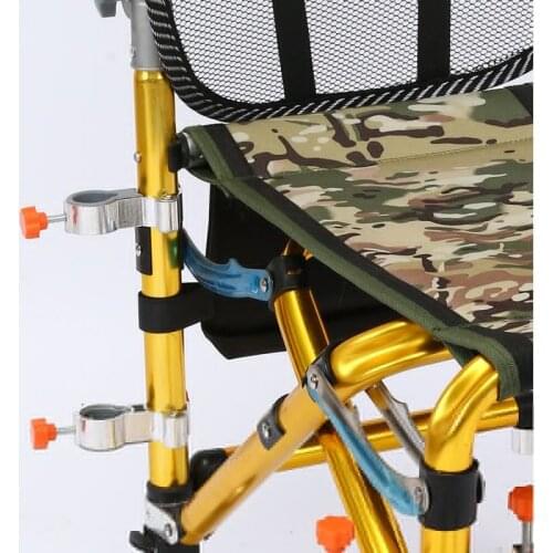 Fishing Chair Adjustable Mount Accessories Umbrella Stand Holder Fixed Clip Bracket Aluminum Fishing Chair Light Lamp Holder