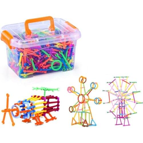 Assembled Building Blocks DIY Smart Stick Blocks Imagination Creativity Educational Learning Toys Children New Year Xmas Gift