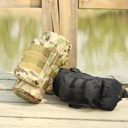 Archery Outdoor Hunting Shooting Camo Waist Bag Strong Cloth Water Bottle Waist Bag27*11cm