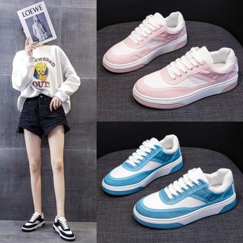 White Shoes Womens Summer Ins Fashion Shoes 2021 Summer Breathable Flat Shoes