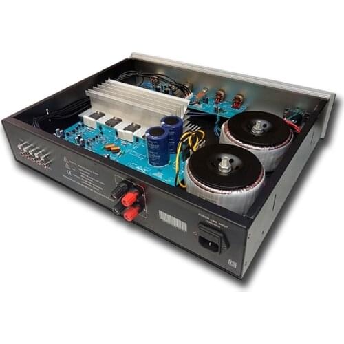 Pure Bass Power Amplifier 160W*2 Dual Channel Fever Hifi Amplifier 2.0 Cabinet A1943/C5200 NE5532