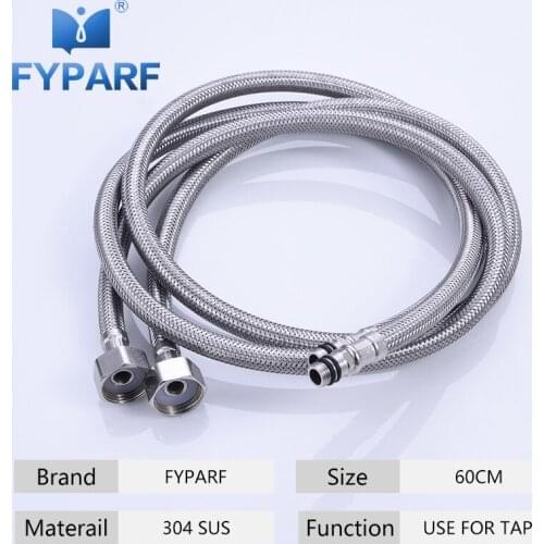 Stainless Steel Plumbing Hose 60 cm Faucet hose Rainfall Common Shower Hose General Flexible Soft Water Pipe Bathroom Accessorie
