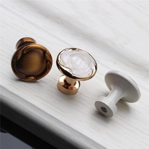 ZENHOSIT Retro Single Hole Cabinet Pulls Zinc Alloy Cabinets Drawer Handles Cupboard Door Knobs for Furniture Hardware