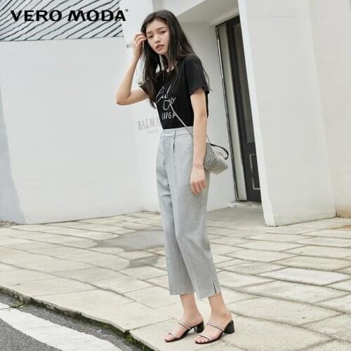 Vero Moda Women High Waist Slit Leg Capris Pants | 31936J516