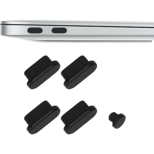 1set Silicone Protection Data Port Anti Dustproof Plugs For MacBook Air 13 A1932 Touch Bar 13&15 Dust Plug Stopper Cover Set