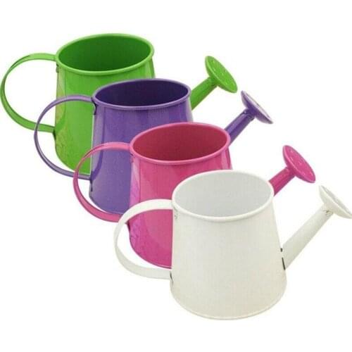 1pc Candy-colored Mini Watering Pot Home Decoration Keg Flower Arrangement Succulent Planting Potted Metal Watering Device