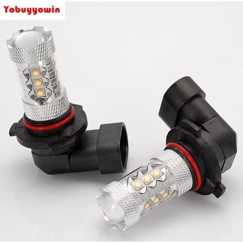 2pcs High Power Chips Led 80W 9005 HB3 9045 PZ20D H10 9145 PY20D LED High Power White Car Fog Driving Lights Bulbs