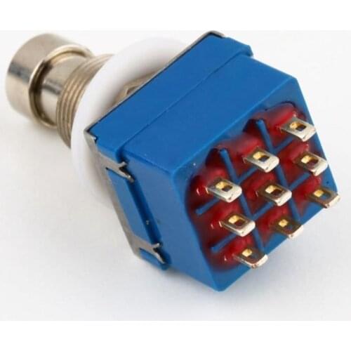 2020 New Arrival 9-pin 3PDT Guitar Effects Pedal Box Stomp Foot Metal Switch True Bypass Guitar Accessories Dropshipping