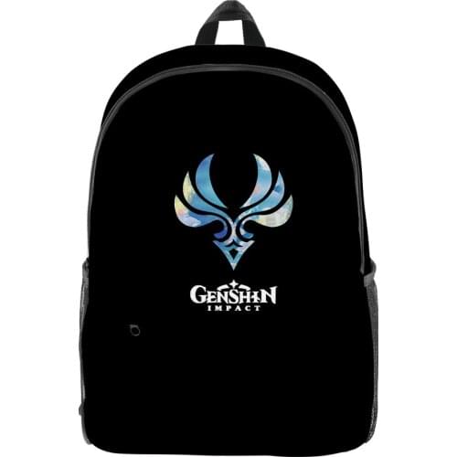 2021 Genshin Impact Logo 3D Print Men Women Backpack Oxford School Bag Teen Girl Child Bag Travel Backpack