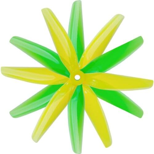 5sets HQ Ethix S4 Prop 5X3.7X3 5037 5inch 3 blade/tri-blade Lemon Lime propeller prop for FPV racing drone part