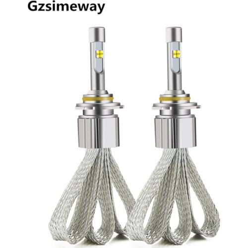 2PCS Car H7 H4 9004 hi/lo LED H1 H3 H11 HB3 HB4 9012 880 881 D1S D2S Lamp with xhp50 104W 12000LM Auto led headlight 4300K 6000K