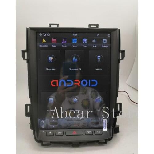 Tesla style Android 9.0 Car dvd player GPS Navigation For Toyota alphard Vellfire 20 series 2007-2014 PX6 IPS JBL 18 speakers