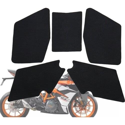 For KTM RC 200 RC390 Motorcycle Tank Traction Pad Side Gas Knee Grip Protector Anti slip sticker high quality leather