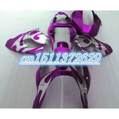 Dor-high quality purple silver KAWASAKI ZX9R NINJA 2002-2003 Body ZX-9R ZX 9R 02 03 ZX9 R 2002 2003 Fairing Kit for D