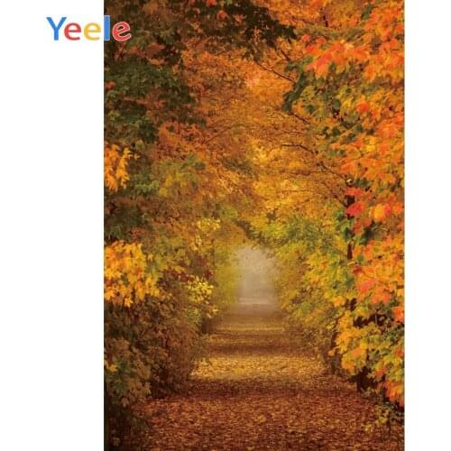 Yeele Autumn Fallen Leaves Baby Birthday Party Photocall Photo Backgrounds Wedding Custom Photography Backdrops For Photo Studio