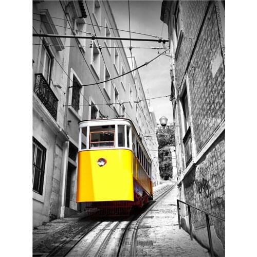 Photograph European Landscape DIY 11CT Cross Stitch Embroidery Kits Needlework Craft Set Cotton Thread Printed Canvas Room