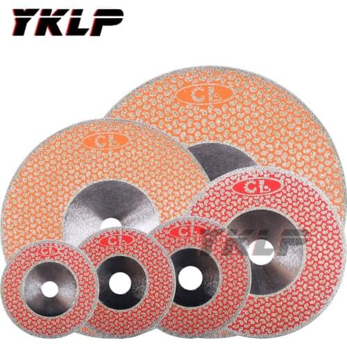 100MM-230MM Electroplated Diamond Cutting Disc Wheel Both Sides Galvanized Grinding Saw Blade For Marble Granite Ceramic Tile