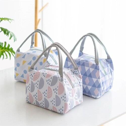 Insulated Picnic Lunch Bag Bento Thermal Travel Food Storage Portable Oxford Cloth Outdoor Picnic Food Lunch Tote Hand Bags Bag