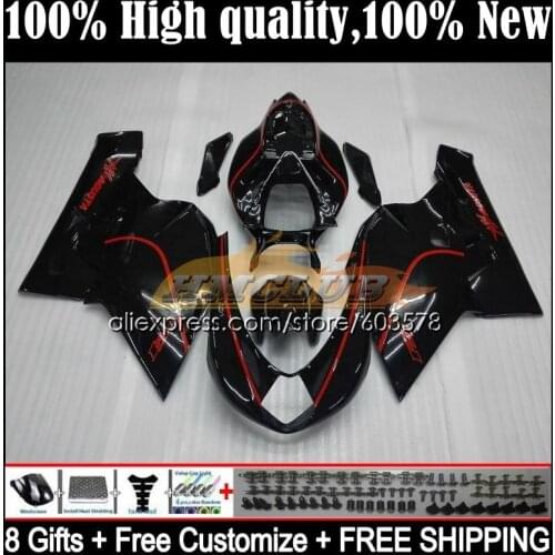 Body For MV Agusta F4 R312 750S 1000 R 750 1000CC Kit 51CL.4 1000R 312 1078 1+1 2005 2006 MA MV F4 05 06 Fairings Red line