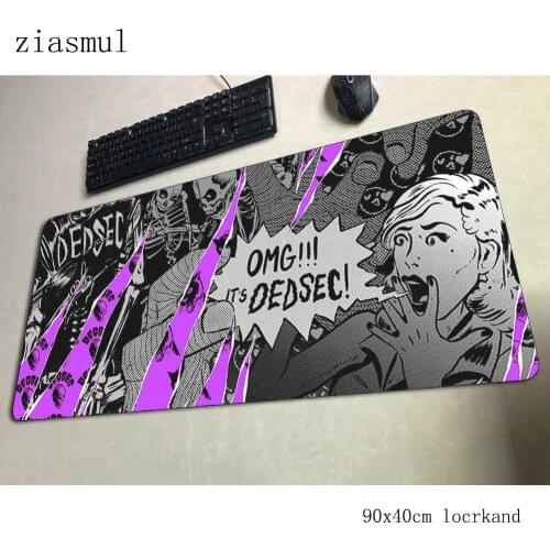 Watch dogs 2 mouse pad 90x40cm mousepads High quality gaming mousepad gamer Halloween Gift personalized mouse pads keyboard pad