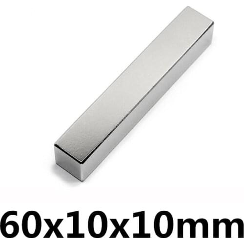 3/5/10PCS 60x10x10 Powerful Magnets 60x10x10 N35 Neodymium Magnet 60x10x10mm Permanent NdFeB Magnets 60*10*10mm Big Sheet Magnet