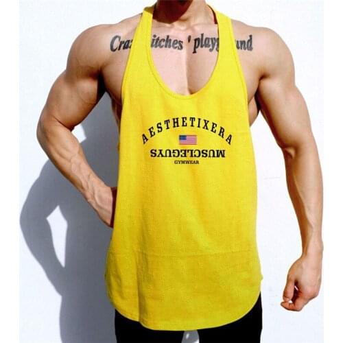 Brand Mesh Mens Tank Top Muscle Singlets Fashion Workout Gym Clothing Bodybuilding Sleeveless Quick-drying Stretch Fitness Vest