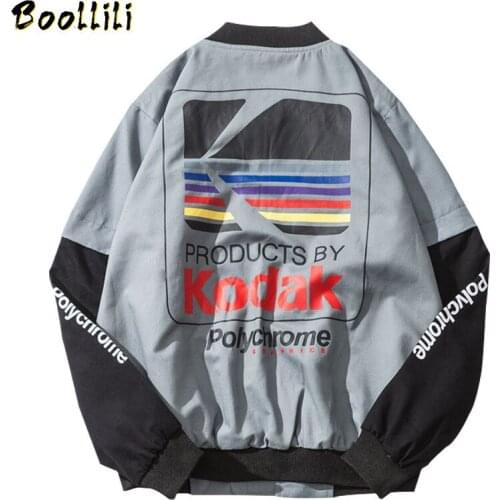 Boollili Mens Jackets And Coats Thin Spring Mens Jacket Gray Bomber Jackets Men Coat Bombers Homme Outwear Mens Pilot Jacket