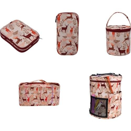 1 Set Multi-size Knitting Tool Nylon Storage Bag For Knitting Tool Storage Bag Diy Process Wool Sewing Tools Sewing Accessories