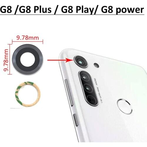 New Camera Glass For Moto G8 / G8 Plus / G8 Power / G8 Play Rear Back Camera Lens Glass With Sticker