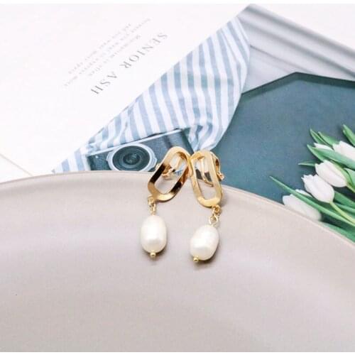 Fresh Water Pearls Charm Cute Earring Japan Korea Designs Jewelry